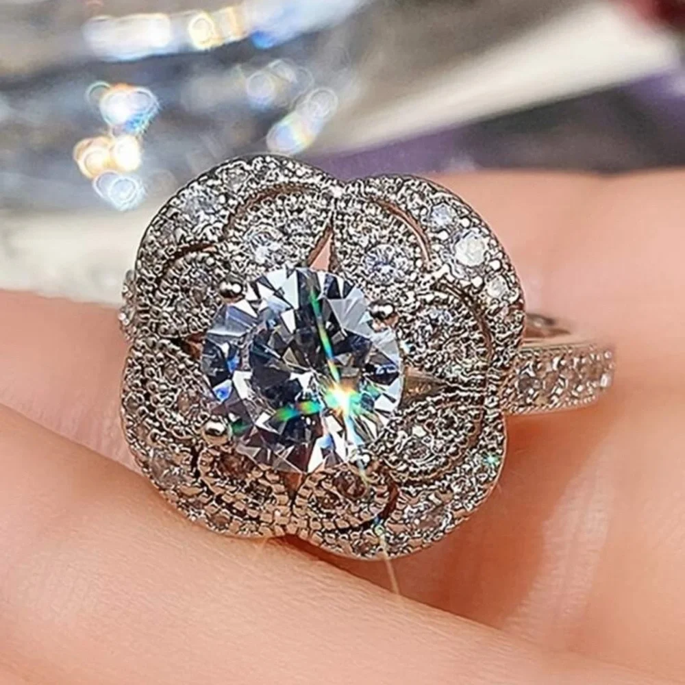 WEDDING RING BRIDAL RING ENGAGMENT RING - Picture 2 of 9